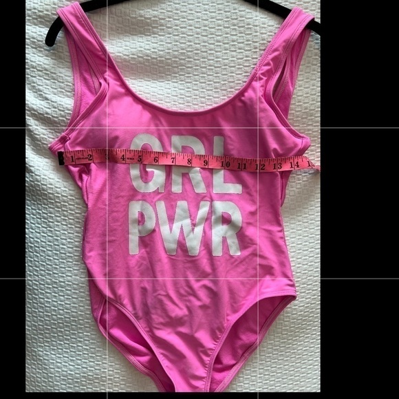 Juniors No Boundaires GRL PWR Girl Power One Piece Swimsuit (Juniors Small 3/5) - Picture 14 of 15